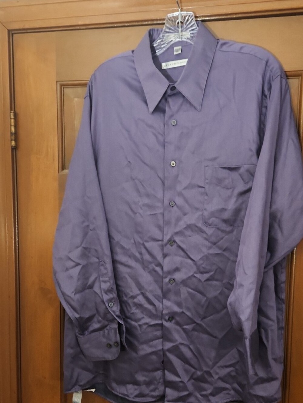 Geoffrey Beene Lavender-Dress SHIRT
